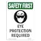 Signmission OSHA, Eye Protection Required, 10in X 7in Rigid Plastic, 7" W, 10" H, Portrait, OS-SF-P-710-V-11092 OS-SF-P-710-V-11092 - alternate 1